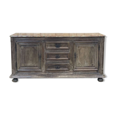 Enfilade of the eighteenth century in oak, top false marble