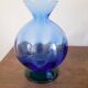 Vase bleu et vert de la Cristalleria Etruria