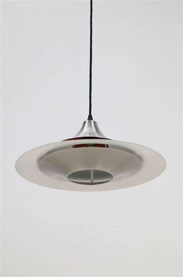 Mid-century Space Age pendant lamp / Danish modern design / 1960s / 1970s