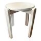 White lacquered stool