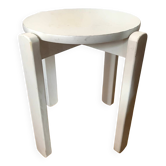Tabouret laqué blanc