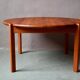 Solid wood coffee table, organic Scandinavian design, vintage retro 80s.