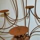 Wrought-iron candle chandelier