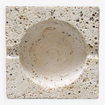 Fratelli Mannelli ashtray in travertine 1960s