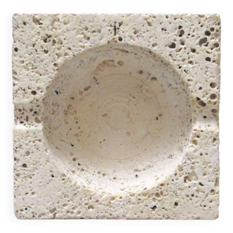 Fratelli Mannelli ashtray in travertine 1960s