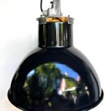 MAZDA INDUSTRIAL PENDANT Ø 50 CM 1960 BLACK ENAMEL