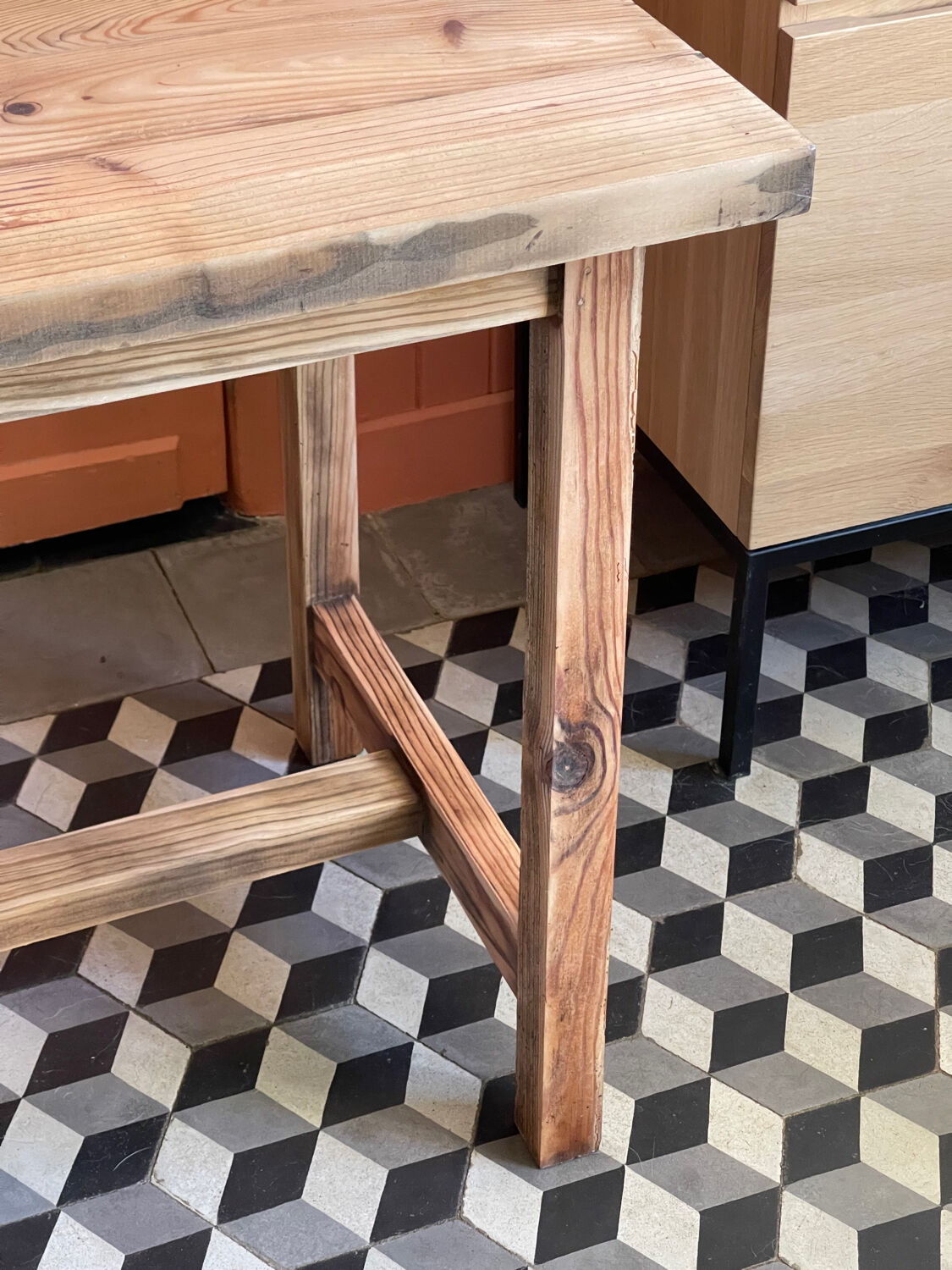 Renovated farmhouse table