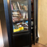Napoleon III wardrobe / showcase in blackened wood