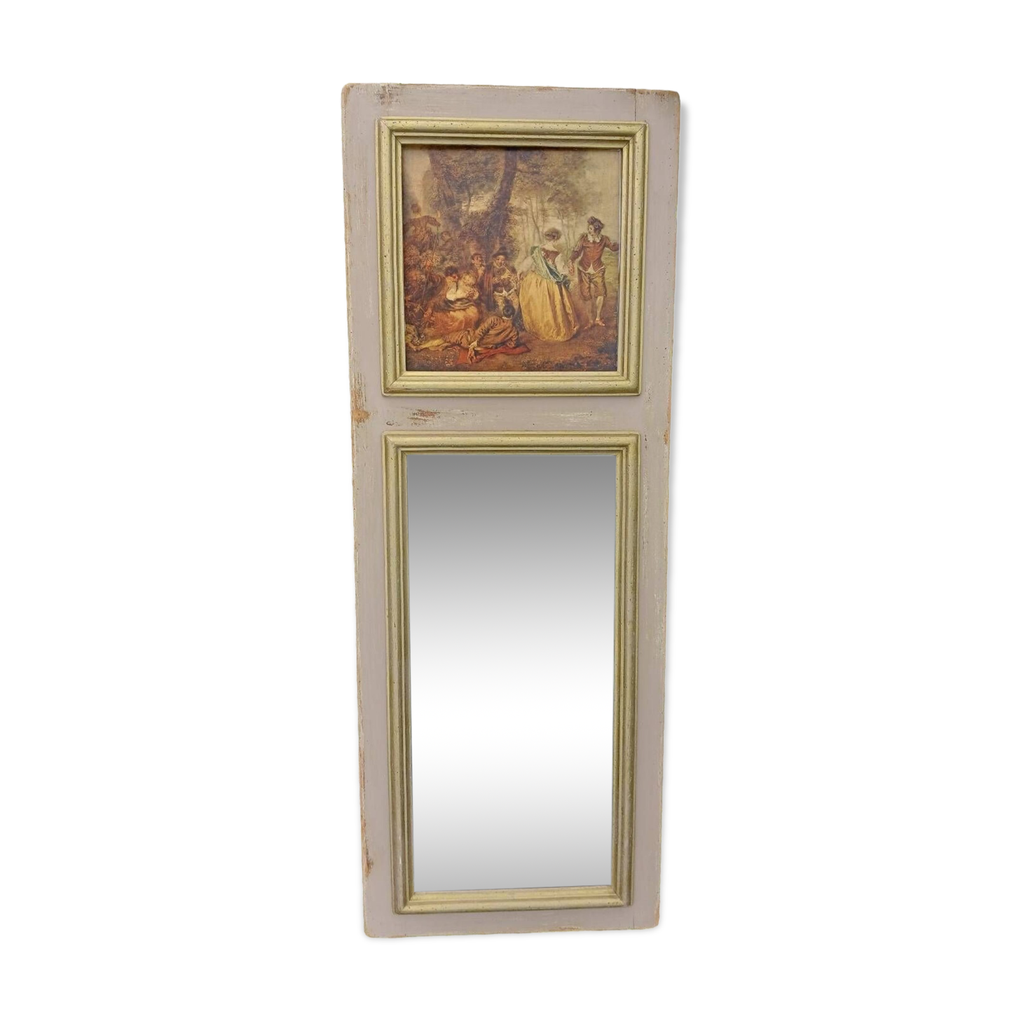 Miroir/ tableau ancien 88 × 42 cm