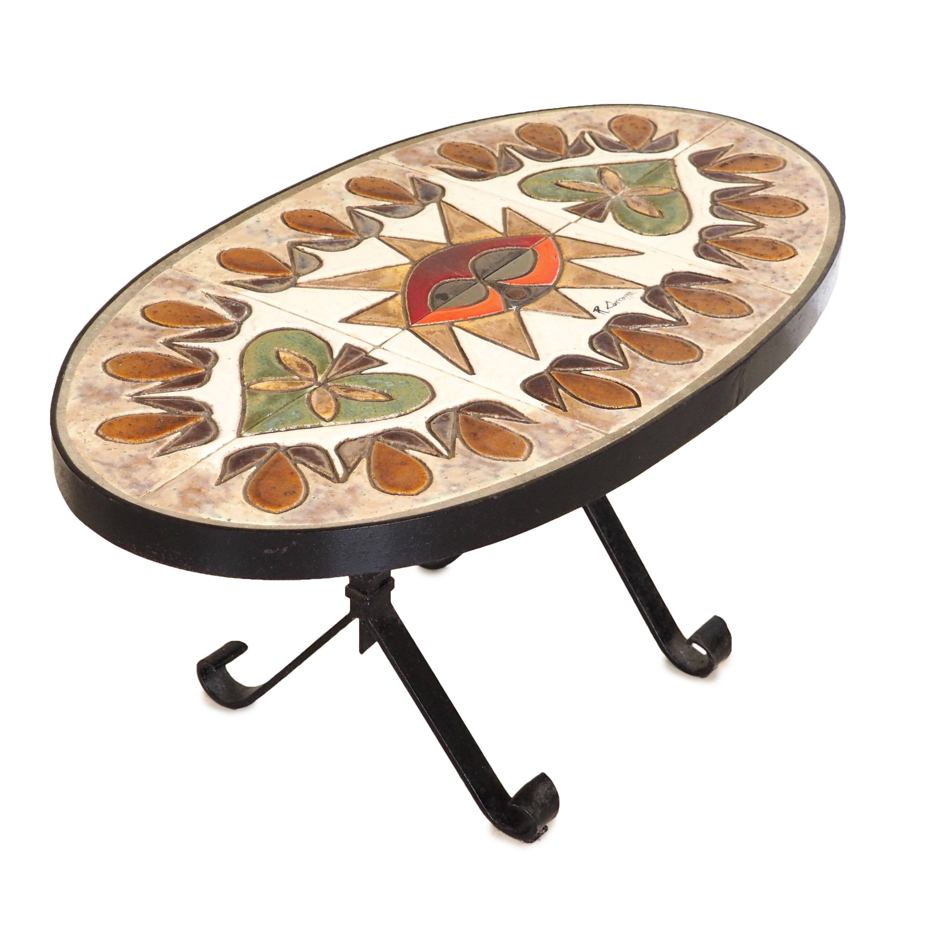 R. Corroyez ceramic coffee table
