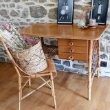 Rattan desk