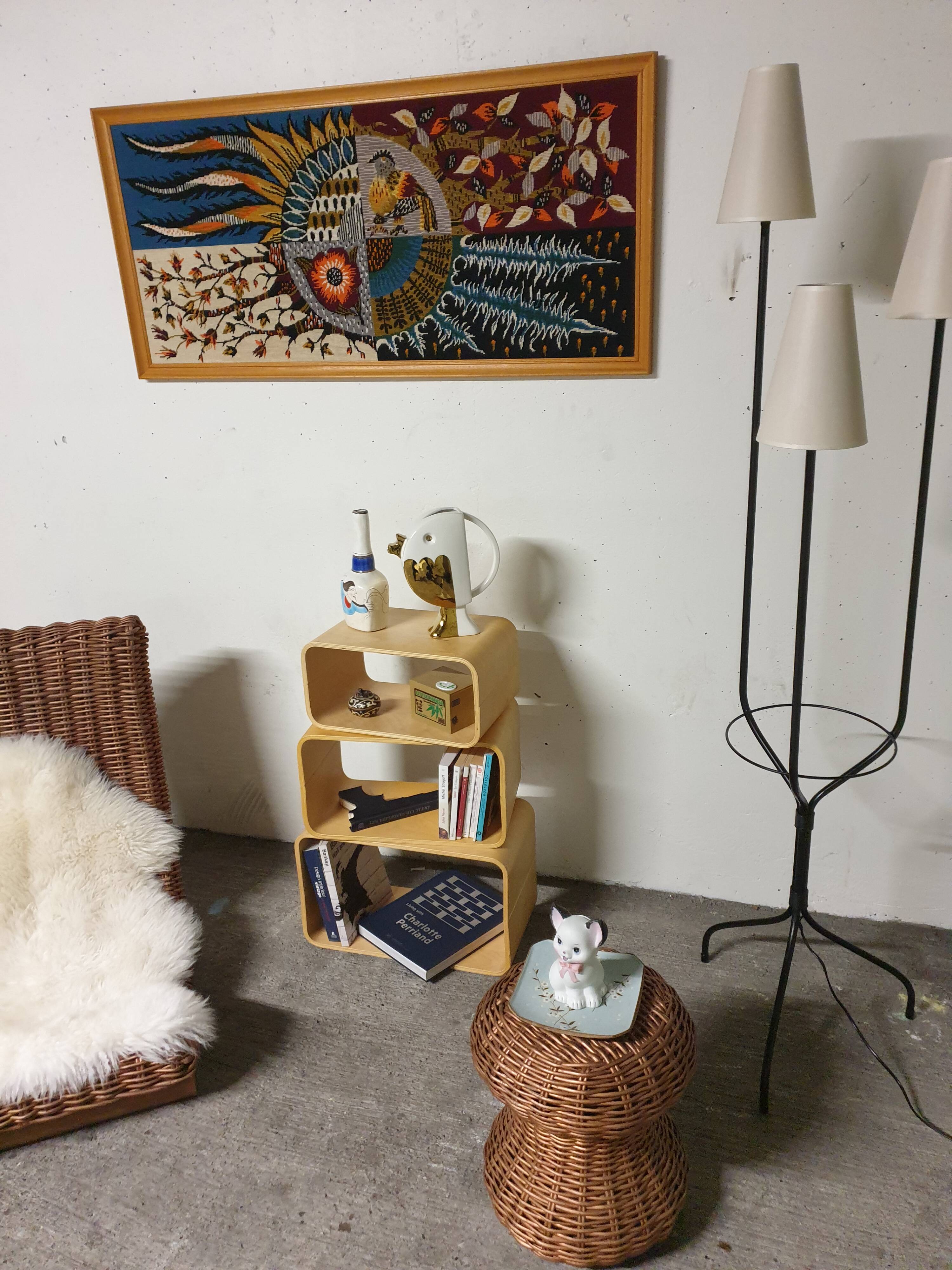 Picard Ledoux Mid-Century Framed Tapestry