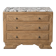Commode Art Déco en chêne et marbre