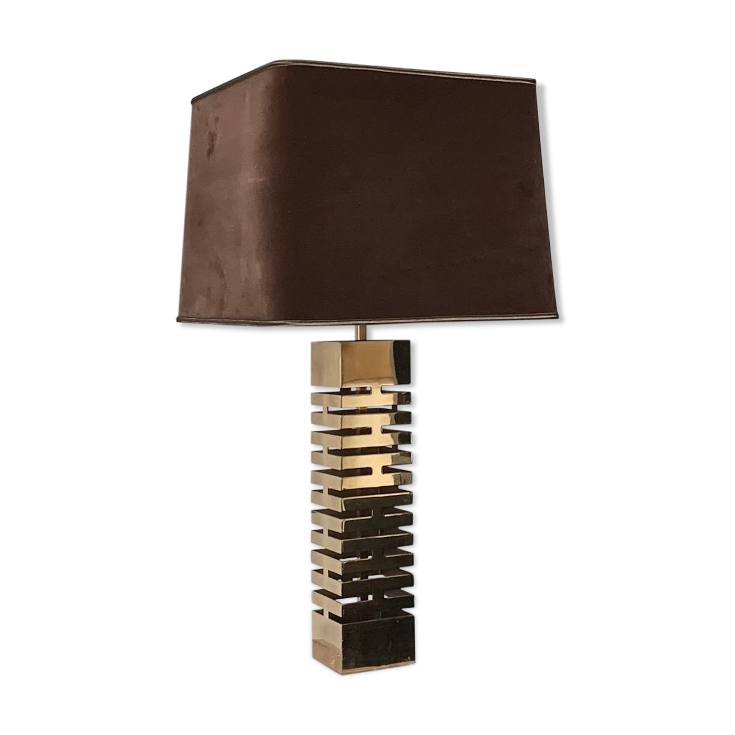 "Building" lamp in brass from the 70s