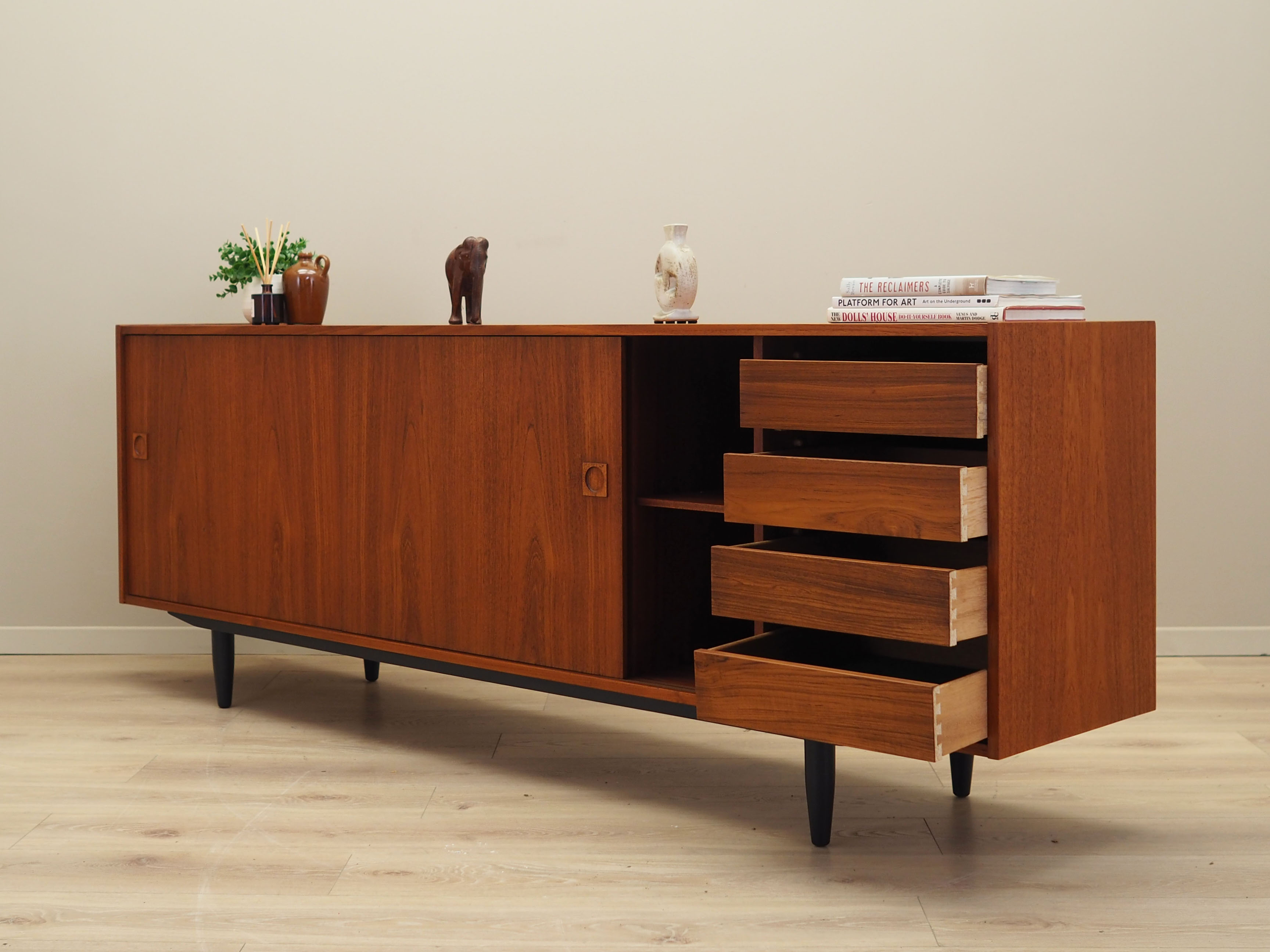 Teak sideboard, Danish design, 1970s, Denmark