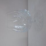 Lot 4 glasses of cognac in chiseled crystal