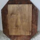 Antique bevelled artisanal mirror in repoussé copper - 54x45cm