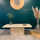 Coffee table in travertine