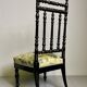 Antique Parlor Chair with Nobilis Floral Fabric