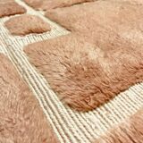 Moroccan Berber rug, Beni Ouarain M'rirt terracotta, 2.87 x 2.13 m