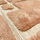 Moroccan Berber rug, Beni Ouarain M'rirt terracotta, 2.87 x 2.13 m