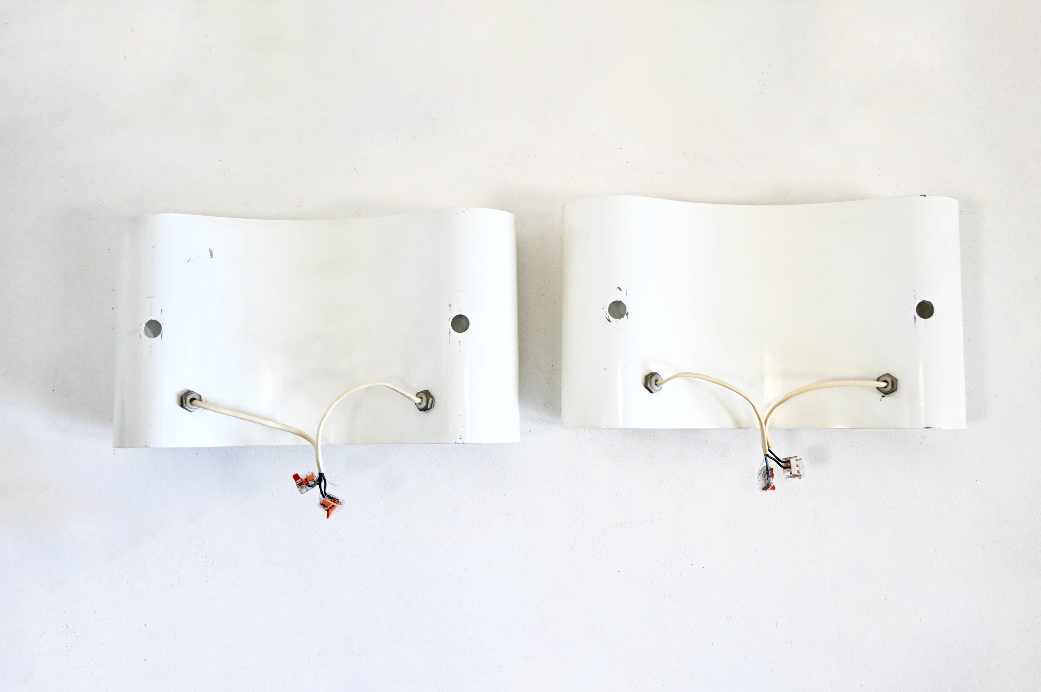 "Foglio" wall lights by Tobia & Afra Scarpa for Flos, 1960s, lot of