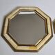 Pair of vintage brass mirrors, Moroccan handicrafts, 27 cm