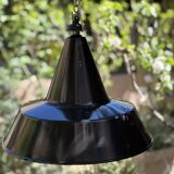 Large pendant light 45cm enameled sheet metal