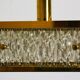 Vintage chandelier from Malmö Metallvarufabrik and pressed glass from Orrefors 1970s