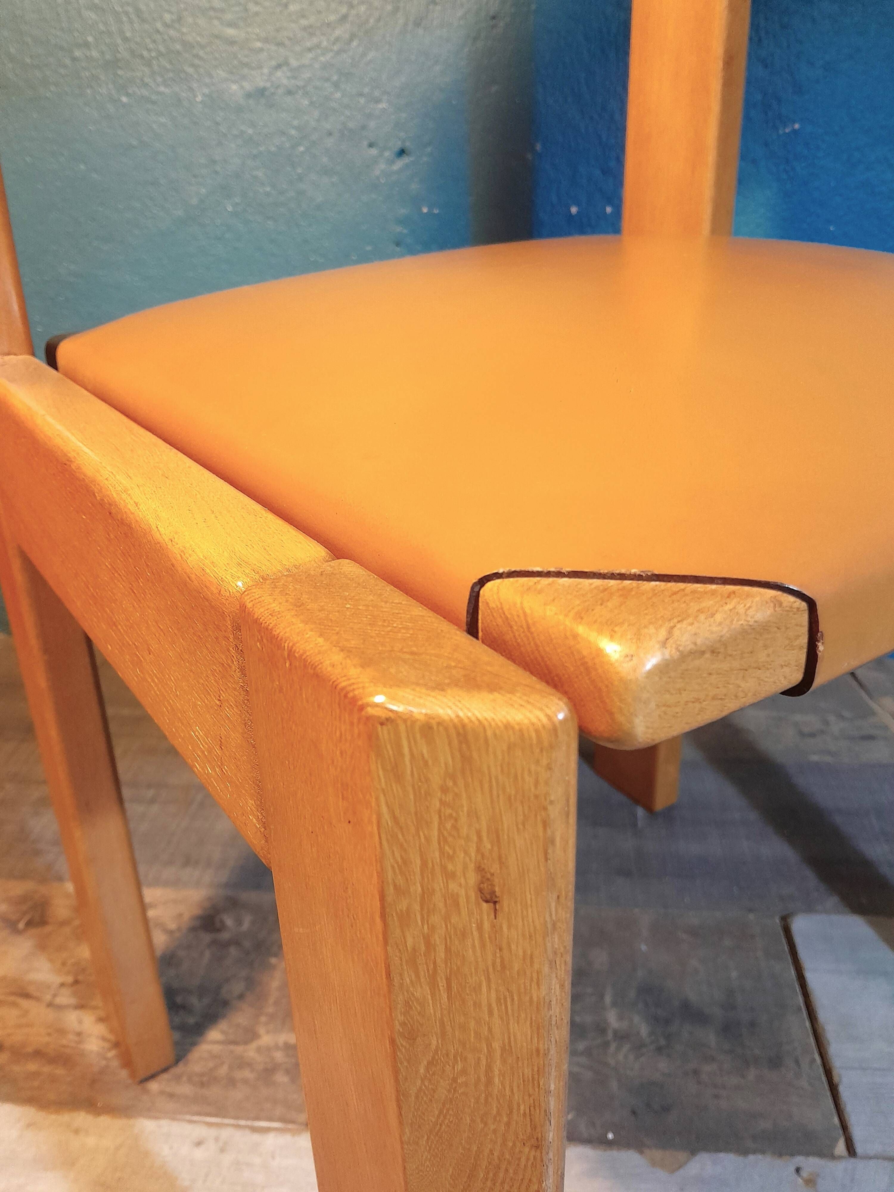 Table & chaises orme Gorgoni pour Roche & Bobois 1970s