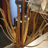 Vintage leafy décor lamp