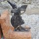 Pair of art deco bookends marble and regulates Pierrot and Colombine