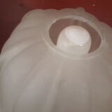 Art nouveau lamp / art deco wrought iron glass paste Degué ERA daum,muller