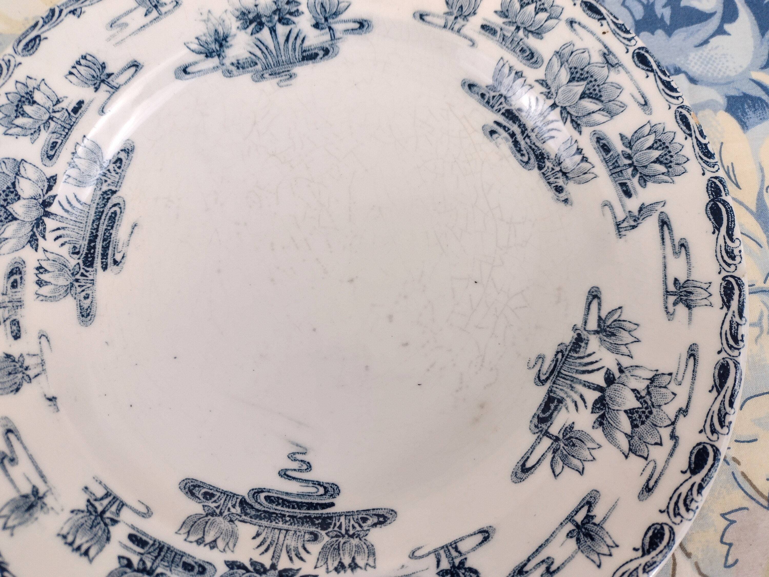 6 Clairefontaine Egyptian dessert plates