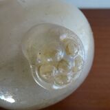 Vase with handle Scavo Seguso Vetri d'Arte iridescent glass Murano 1950