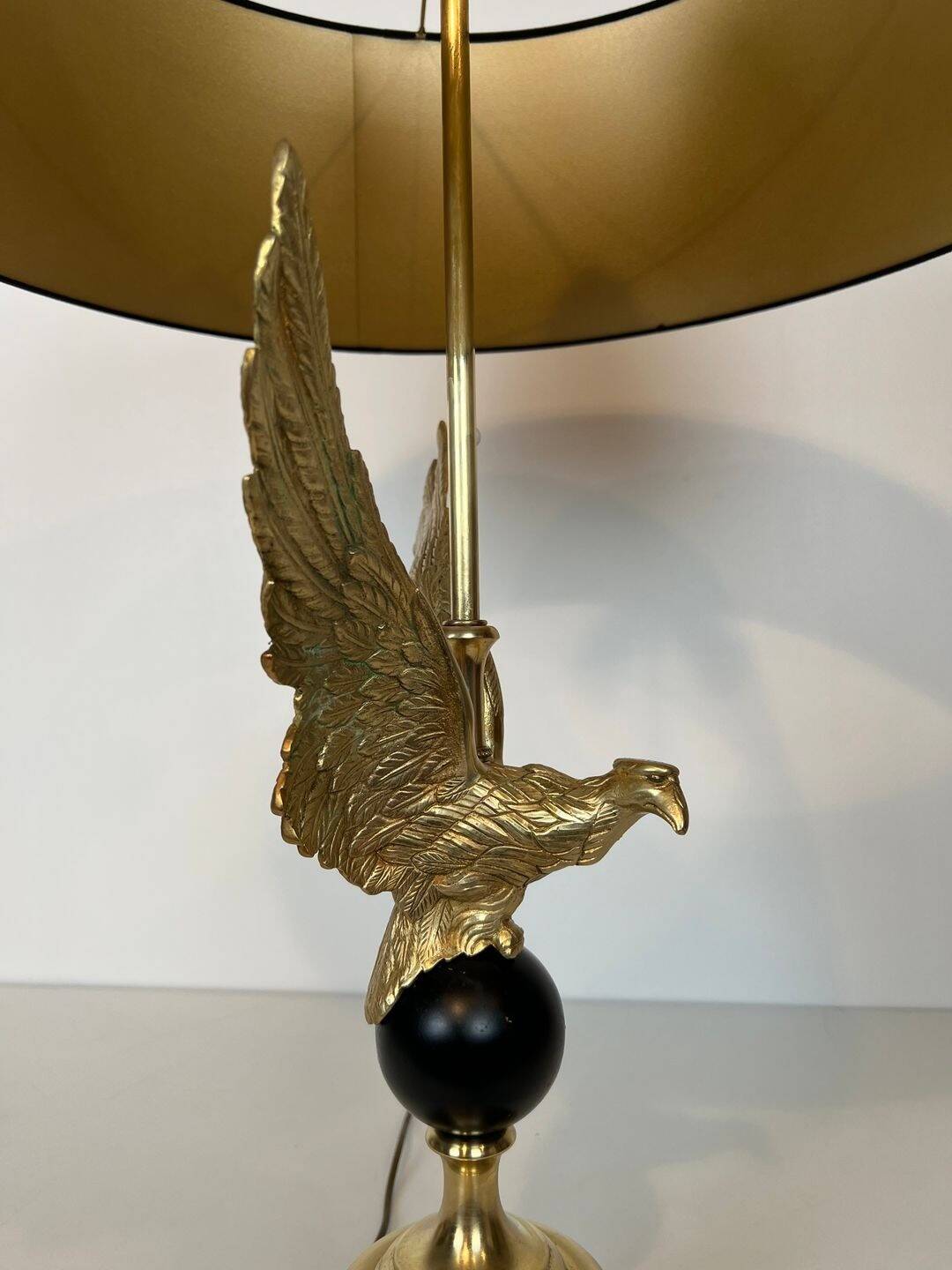 Royal Eagle Table Lamp in Bronze, in the Style of Maison Charles, Work