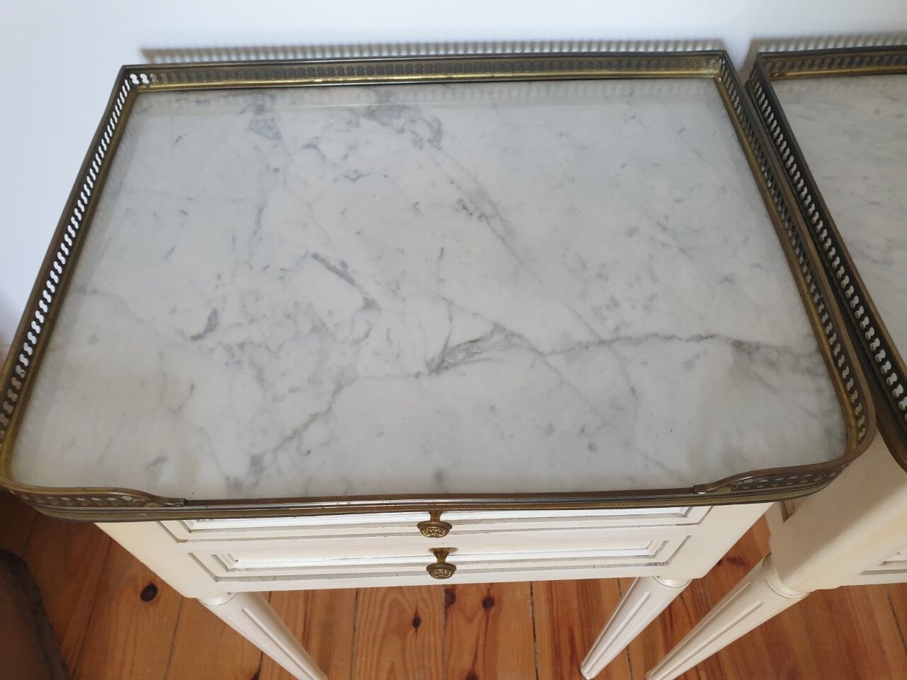 Pair of ancient bedside tables