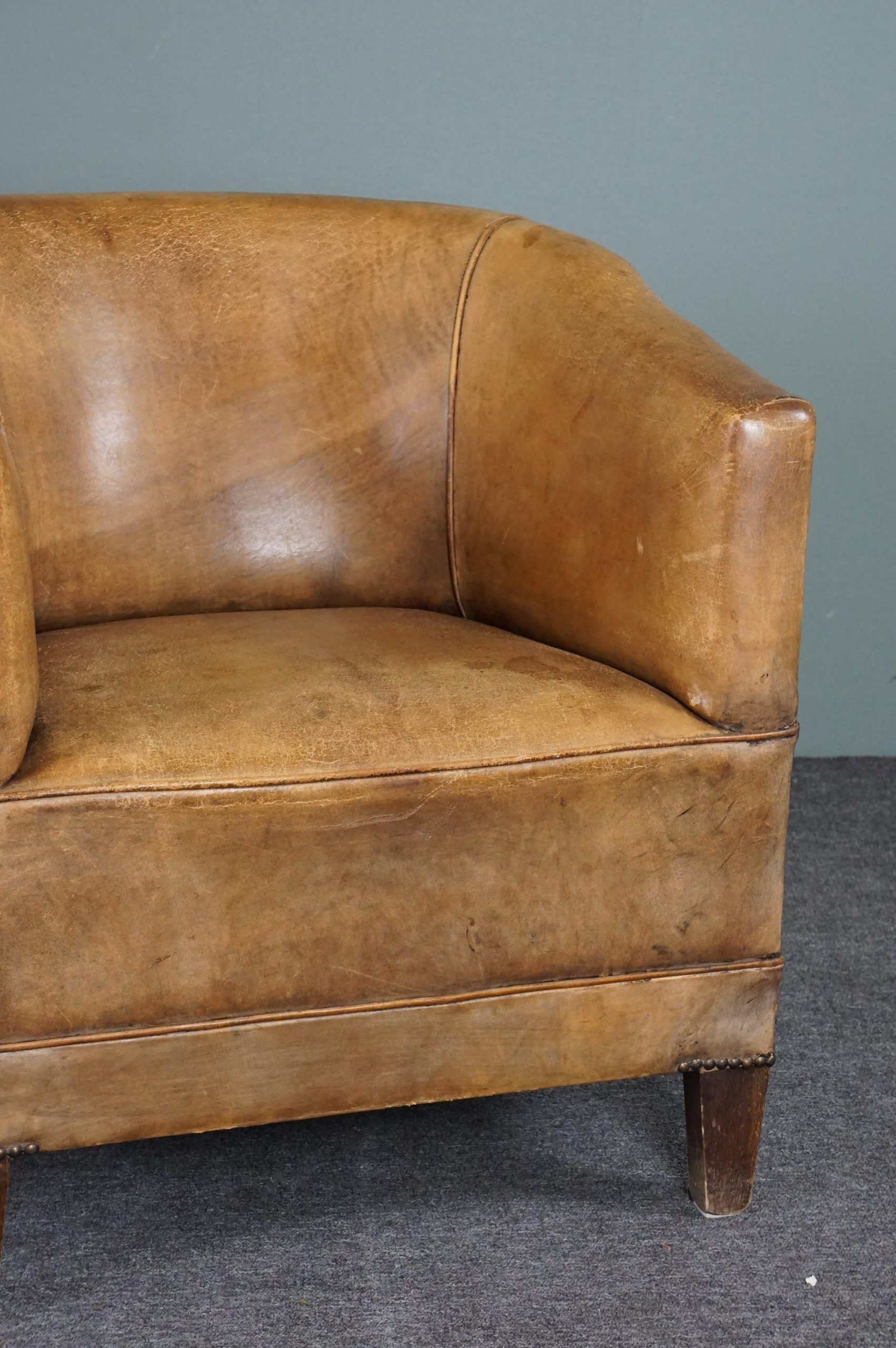 Sheepskin armchair