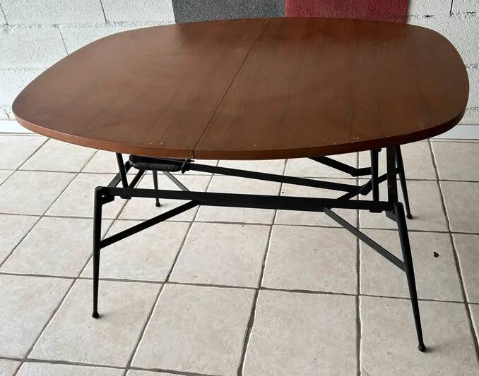 Scandinavian vintage teak evolving table