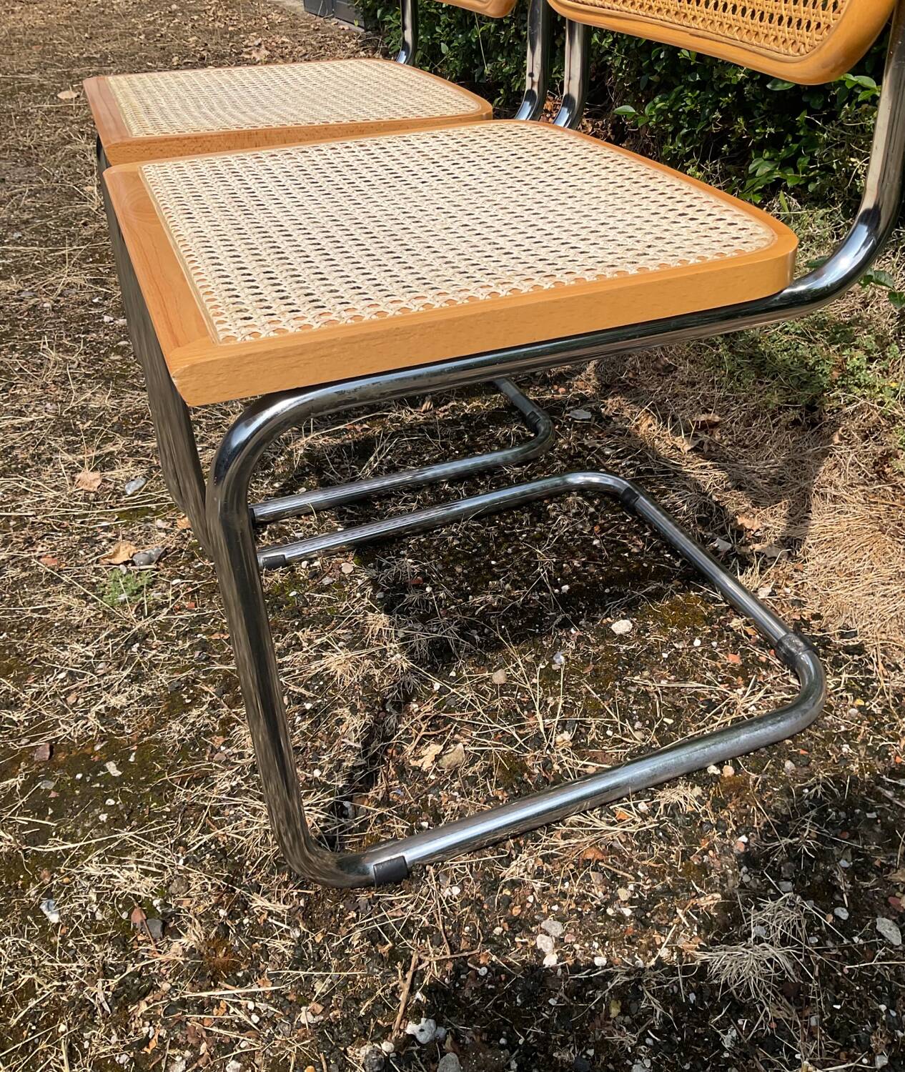 Pair of Marcel Breuer Cesca B32 chairs