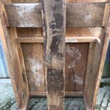 Antique solid cherry farmhouse table with 3 drawers and 1 pull out.