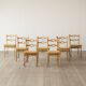 7 chaises de salle à manger Henning Kjærnulf