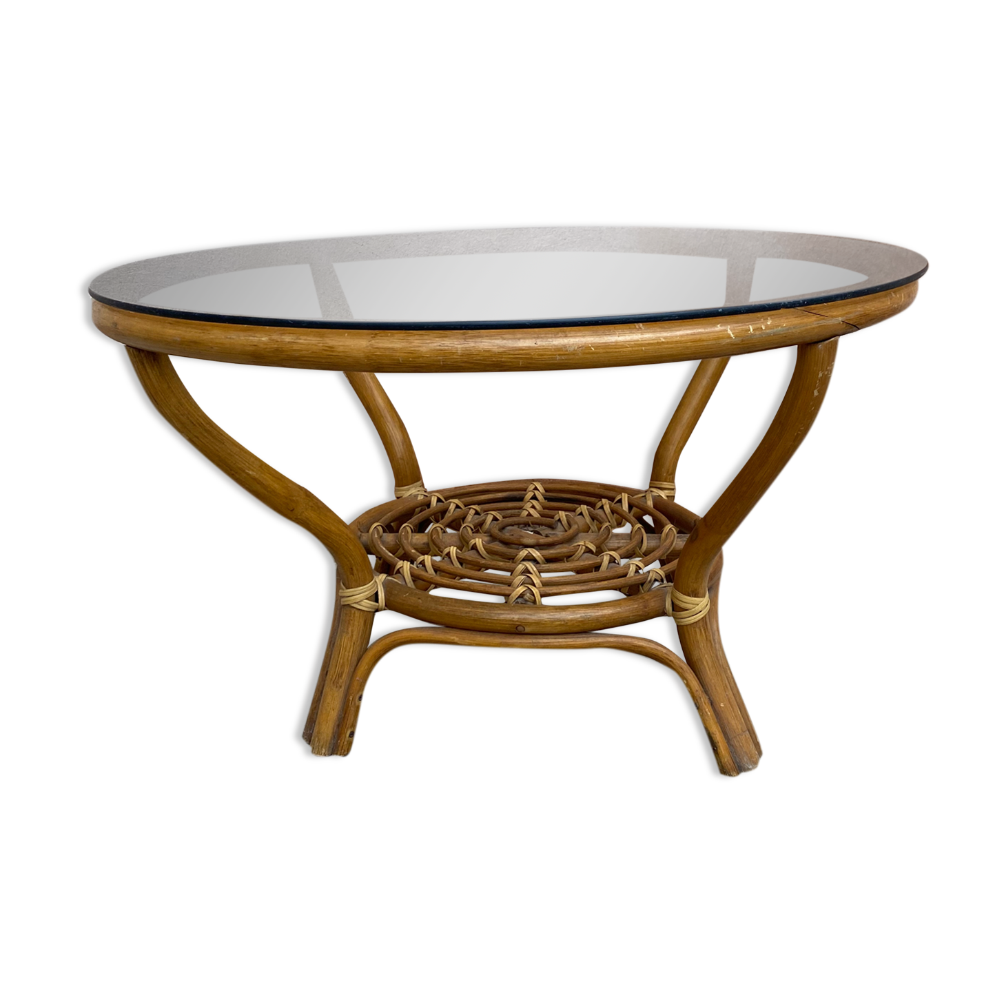 Rattan coffee table