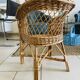 Fauteuil en osier pour enfant