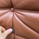 100% original vintage Cognac leather Togo Ligne Roset 2zit