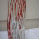Pair of glass lamps