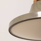 70s vintage chandelier in enamel metal  Italian design