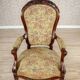 Antique Baroque Revival Armchair, 1890s