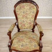 Antique Baroque Revival Armchair, 1890s
