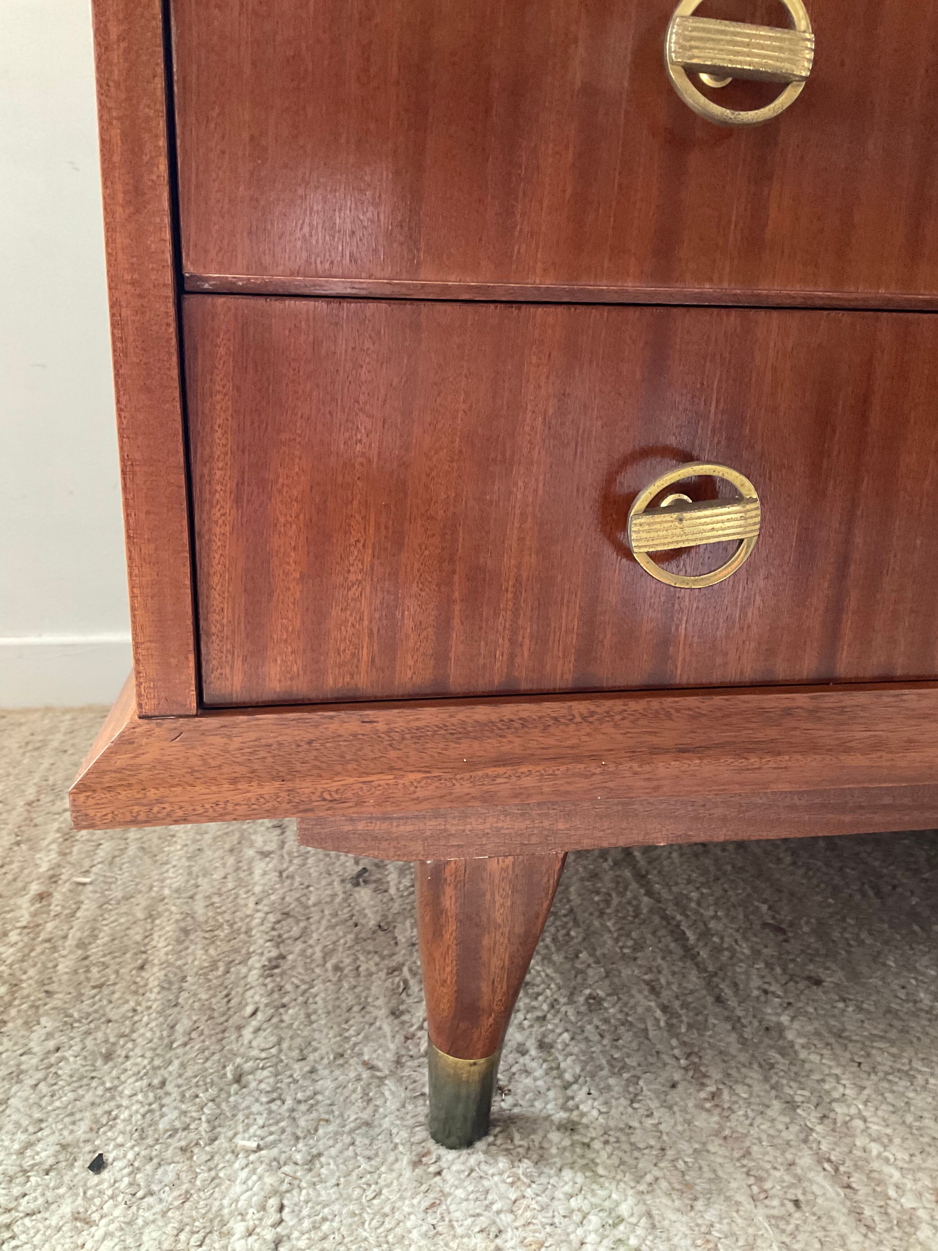 Vintage teak chest of drawers from the 50s and 60s